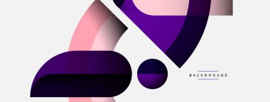 Geometrik soyut arkaplan. Duvar kağıdı arkaplanı veya iniş sayfası için yuvarlak şekiller, daireler, satır bileşimi