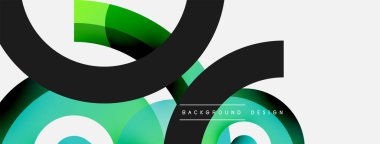 Soyut arkaplanı çember içine al. Duvar kağıdı afişi arkaplan kartı veya iniş sayfası için vektör illüstrasyonu