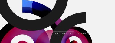 Soyut arkaplanı çember içine al. Duvar kağıdı afişi arkaplan kartı veya iniş sayfası için vektör illüstrasyonu