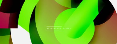 Soyut arkaplanı çember içine al. Duvar kağıdı afişi arkaplan kartı veya iniş sayfası için vektör illüstrasyonu