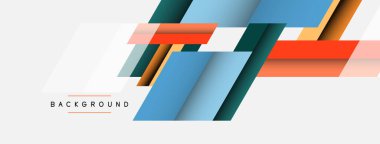 Geçmişi. Geometrik köşegen şekiller ve çizgiler soyut bileşim. Duvar kağıdı afişi veya iniş sayfası için vektör illüstrasyonu