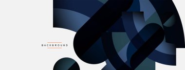 Geometrik soyut arkaplan. Duvar kağıdı arkaplanı veya iniş sayfası için yuvarlak şekiller, daireler, satır bileşimi