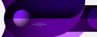 Geometrik soyut arkaplan. Duvar kağıdı arkaplanı veya iniş sayfası için yuvarlak şekiller, daireler, satır bileşimi