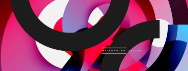 Soyut arkaplanı çember içine al. Duvar kağıdı afişi arkaplan kartı veya iniş sayfası için vektör illüstrasyonu