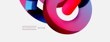 Soyut arkaplanı çember içine al. Duvar kağıdı afişi arkaplan kartı veya iniş sayfası için vektör illüstrasyonu