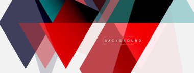 Mozaik üçgenler geometrik arkaplan. Tekno veya iş konsepti, duvar kağıdı, afiş, arkaplan, iniş sayfası deseni