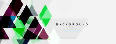 Renkli üçgen bileşimi, geometrik soyut arkaplan. Tekno veya iş konsepti, duvar kağıdı, afiş, arkaplan, iniş sayfası deseni