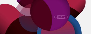 Yaratıcı geometrik duvar kağıdı. Asgari soyut arkaplan. Duvar kağıdı arkaplanı veya iniş sayfası için daire bileşimi vektör çizimi