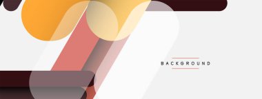 Soyut arkaplan. Yuvarlak şekiller, gri arkaplanda çizgiler. Duvar kağıdı afişi veya iniş sayfası için vektör illüstrasyonu