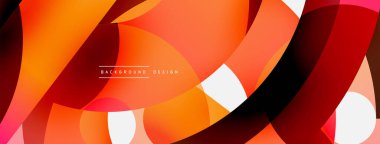 Soyut arkaplanı çember içine al. Duvar kağıdı afişi arkaplan kartı veya iniş sayfası için vektör illüstrasyonu