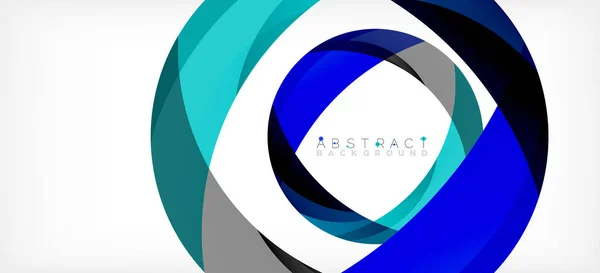 Color circle shapes, minimal geometric background. Trendy dynamic composition. Vector Illustration For Wallpaper, Banner, Background, Landing Page — Archivo Imágenes Vectoriales