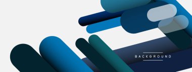 Yuvarlak şekiller ve çizgiler üst üste biniyor. Duvar kağıdı afişi veya iniş sayfası için vektör illüstrasyonu