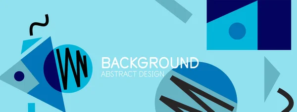 Abstract background with blocks, lines, geometric shapes. Techno or business concept for wallpaper, banner, background, landing page — Stock Vector