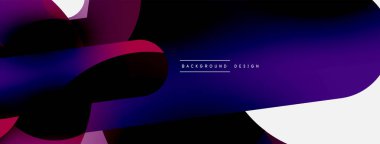 Yuvarlak şekiller daireler ve diğer geometrik şekiller. Duvar kağıdı afişi arkaplan kartı veya iniş sayfası için vektör illüstrasyonu