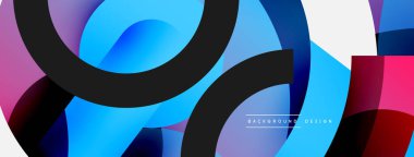 Soyut arkaplanı çember içine al. Duvar kağıdı afişi arkaplan kartı veya iniş sayfası için vektör illüstrasyonu
