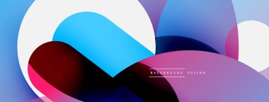 Soyut arkaplanı çember içine al. Duvar kağıdı afişi arkaplan kartı veya iniş sayfası için vektör illüstrasyonu