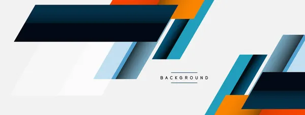 Vector achtergrond. Abstract overlappende kleurlijnen ontwerp met schaduw effecten. Illustratie voor achtergrond wallpaper banner of landing page — Stockvector