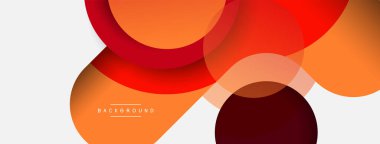 Yaratıcı geometrik duvar kağıdı. Asgari soyut arkaplan. Duvar kağıdı arkaplanı veya iniş sayfası için daire bileşimi vektör çizimi