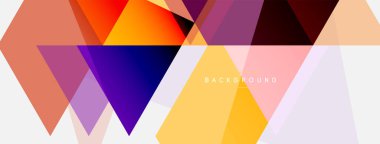 Mozaik üçgenler geometrik arkaplan. Tekno veya iş konsepti, duvar kağıdı, afiş, arkaplan, iniş sayfası deseni