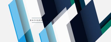 Vektör arkaplanı. Gölge efektli soyut örtüşen renk çizgileri tasarımı. Duvar kağıdı afişi için resim arkaplanı veya iniş sayfası