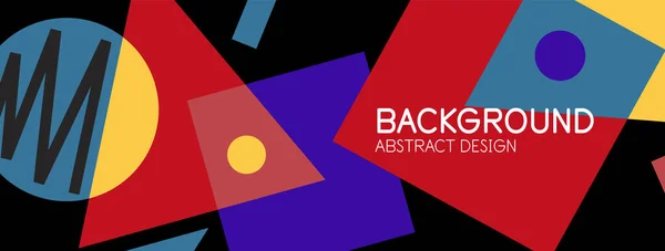 Fondo abstracto con bloques, líneas, formas geométricas. Techno o concepto de negocio para fondo de pantalla, banner, fondo, landing page — Archivo Imágenes Vectoriales