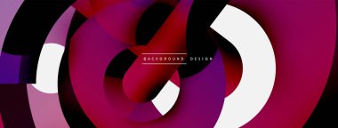 Soyut arkaplanı çember içine al. Duvar kağıdı afişi arkaplan kartı veya iniş sayfası için vektör illüstrasyonu