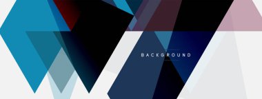 Mozaik üçgenler geometrik arkaplan. Tekno veya iş konsepti, duvar kağıdı, afiş, arkaplan, iniş sayfası deseni