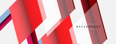 Vektör arkaplanı. Gölge efektli soyut örtüşen renk çizgileri tasarımı. Duvar kağıdı afişi için resim arkaplanı veya iniş sayfası