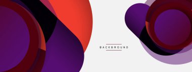 Yaratıcı geometrik duvar kağıdı. Asgari soyut arkaplan. Duvar kağıdı arkaplanı veya iniş sayfası için daire bileşimi vektör çizimi