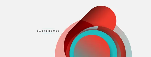 Creatief geometrisch behang. Minimale abstracte achtergrond. Cirkels samenstelling vector illustratie voor behang banner achtergrond of landing page — Stockvector