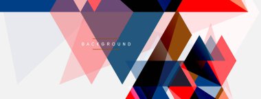 Mozaik üçgenler geometrik arkaplan. Tekno veya iş konsepti, duvar kağıdı, afiş, arkaplan, iniş sayfası deseni