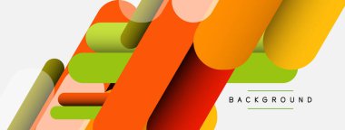 Soyut arkaplan. Yuvarlak şekiller, gri arkaplanda çizgiler. Duvar kağıdı afişi veya iniş sayfası için vektör illüstrasyonu