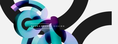 Soyut arkaplanı çember içine al. Duvar kağıdı afişi arkaplan kartı veya iniş sayfası için vektör illüstrasyonu