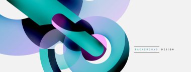 Soyut arkaplanı çember içine al. Duvar kağıdı afişi arkaplan kartı veya iniş sayfası için vektör illüstrasyonu