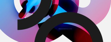 Soyut arkaplanı çember içine al. Duvar kağıdı afişi arkaplan kartı veya iniş sayfası için vektör illüstrasyonu