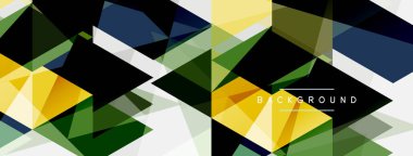 Renkli üçgen bileşimi, geometrik soyut arkaplan. Tekno veya iş konsepti, duvar kağıdı, afiş, arkaplan, iniş sayfası deseni