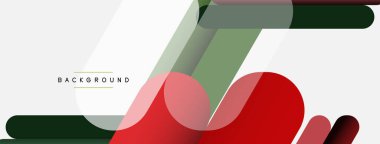 Soyut arkaplan. Yuvarlak şekiller, gri arkaplanda çizgiler. Duvar kağıdı afişi veya iniş sayfası için vektör illüstrasyonu