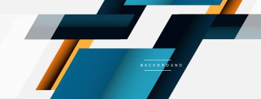 Vektör arkaplanı. Gölge efektli soyut örtüşen renk çizgileri tasarımı. Duvar kağıdı afişi için resim arkaplanı veya iniş sayfası