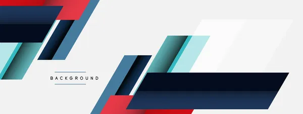 Vector achtergrond. Abstract overlappende kleurlijnen ontwerp met schaduw effecten. Illustratie voor achtergrond wallpaper banner of landing page — Stockvector