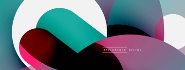 Soyut arkaplanı çember içine al. Duvar kağıdı afişi arkaplan kartı veya iniş sayfası için vektör illüstrasyonu