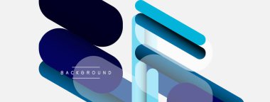 Soyut arkaplan. Yuvarlak şekiller, gri arkaplanda çizgiler. Duvar kağıdı afişi veya iniş sayfası için vektör illüstrasyonu