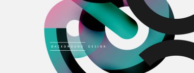 Soyut arkaplanı çember içine al. Duvar kağıdı afişi arkaplan kartı veya iniş sayfası için vektör illüstrasyonu