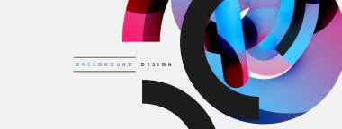 Soyut arkaplanı çember içine al. Duvar kağıdı afişi arkaplan kartı veya iniş sayfası için vektör illüstrasyonu