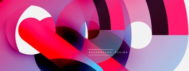 Soyut arkaplanı çember içine al. Duvar kağıdı afişi arkaplan kartı veya iniş sayfası için vektör illüstrasyonu