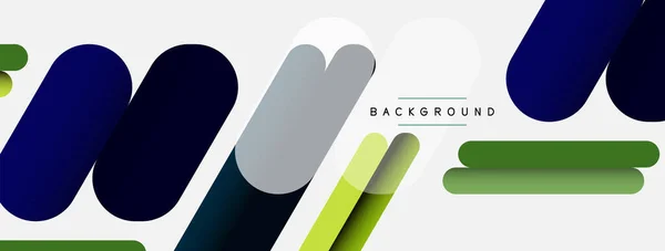 Abstracte achtergrond. Ronde vormen, lijnen composities op grijze achtergrond. Vector illustratie voor behang banner achtergrond of landing page — Stockvector