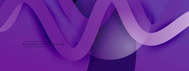 Gölge efektli dalga çizgisi olan soyut gradyan arkaplan. Geometrik bileşim. 3B gölge efektleri ve sıvı eğimleri