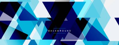 Renkli üçgen bileşimi, geometrik soyut arkaplan. Tekno veya iş konsepti, duvar kağıdı, afiş, arkaplan, iniş sayfası deseni