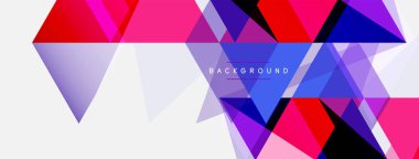 Mozaik üçgenler geometrik arkaplan. Tekno veya iş konsepti, duvar kağıdı, afiş, arkaplan, iniş sayfası deseni