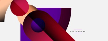 Geometrik soyut arkaplan. Duvar kağıdı arkaplanı veya iniş sayfası için yuvarlak şekiller, daireler, satır bileşimi