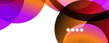 Akışkan eğimler, girdaplar ve daireler. Parlak renk çizgileri. Duvar Kağıdı, Sancak, Arkaplan, İniş Sayfası için Vektör İllüstrasyonu